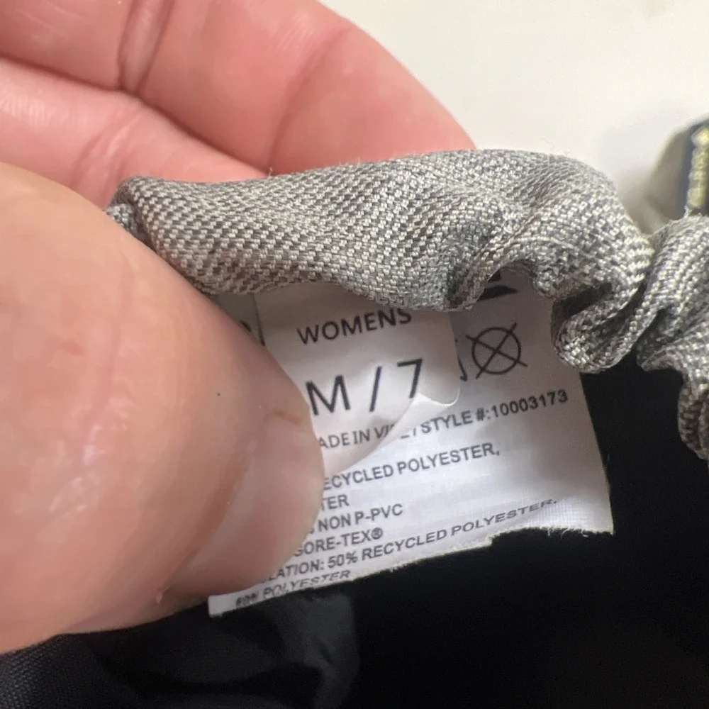 Womens Dakine Gore-Tex Glove Gray Black Size Medium